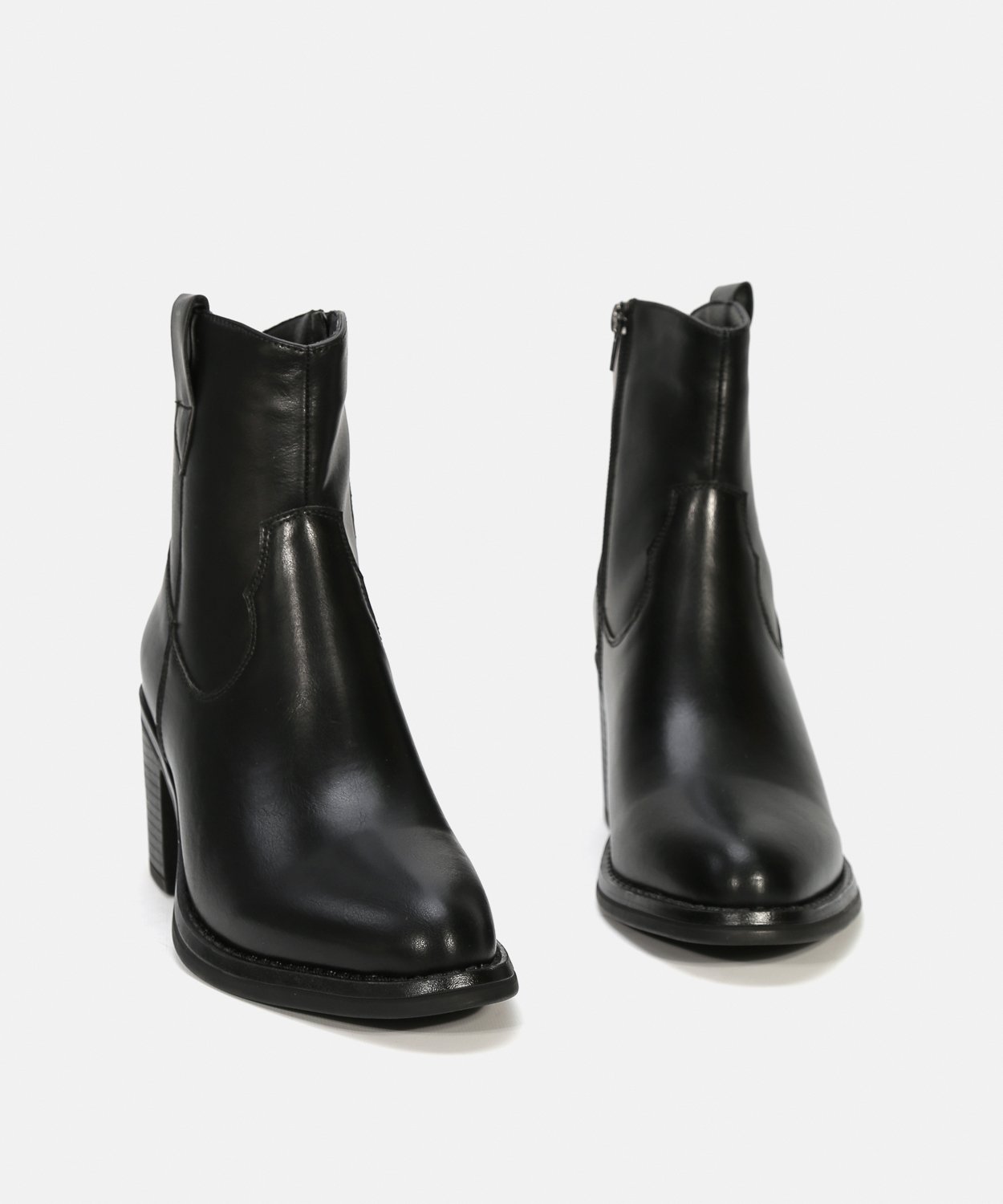 Botines tacón liso image number null